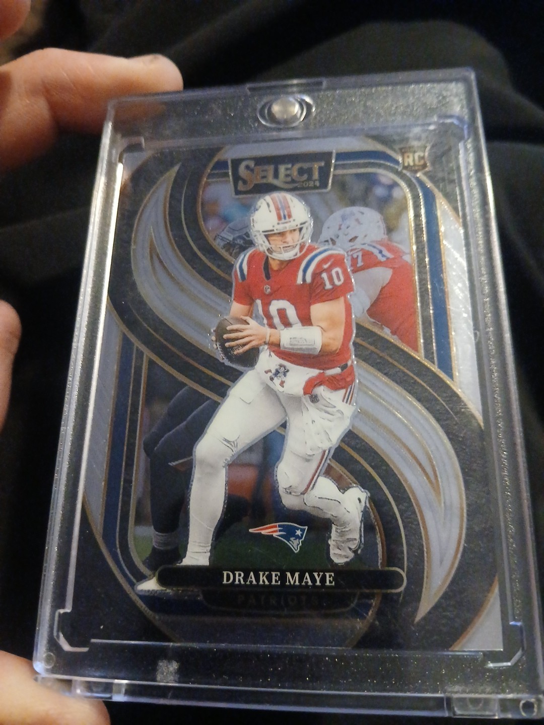 2024 Panini Select Premier Level Drake Maye #113 Silver Prizm (RC)