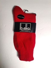 b.ella - Woman's socks - red- #3702- Cashmere - Made in USA**D8B1**