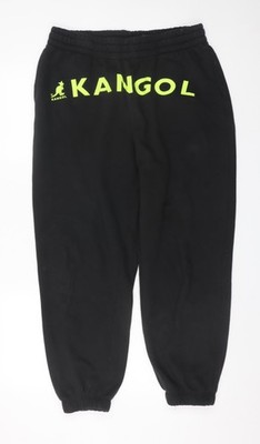 Kangol x H&M Jogginghose Herren Schwarz Logo L Regular Fit