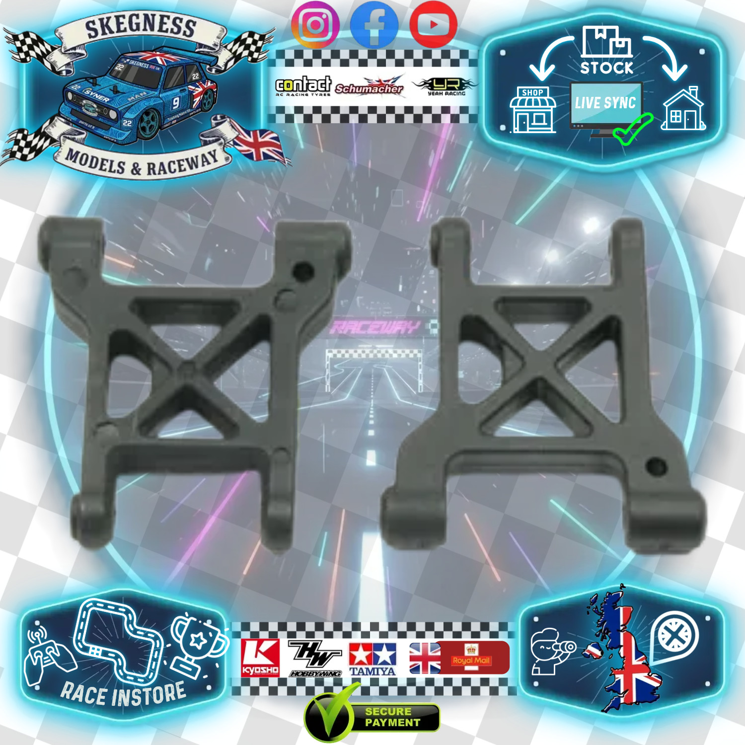 FTX - BANZAI FRONT LOWER SUSPENSION ARMS (2pcs) - FTX6581