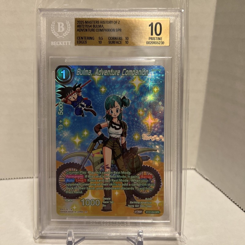 Dragon Ball Super Bulma Adventure Companion BT27-054 SPR- History of Z BGS 10