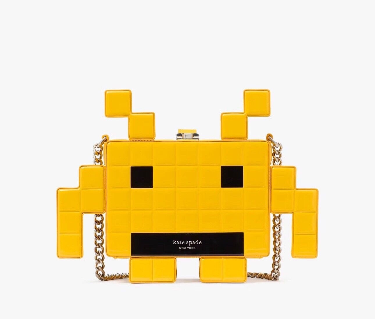 Kate Spade x Space Invaders Patent 3D Alien Crossbody Novelty Purse Handbag NWT thumbnail 6