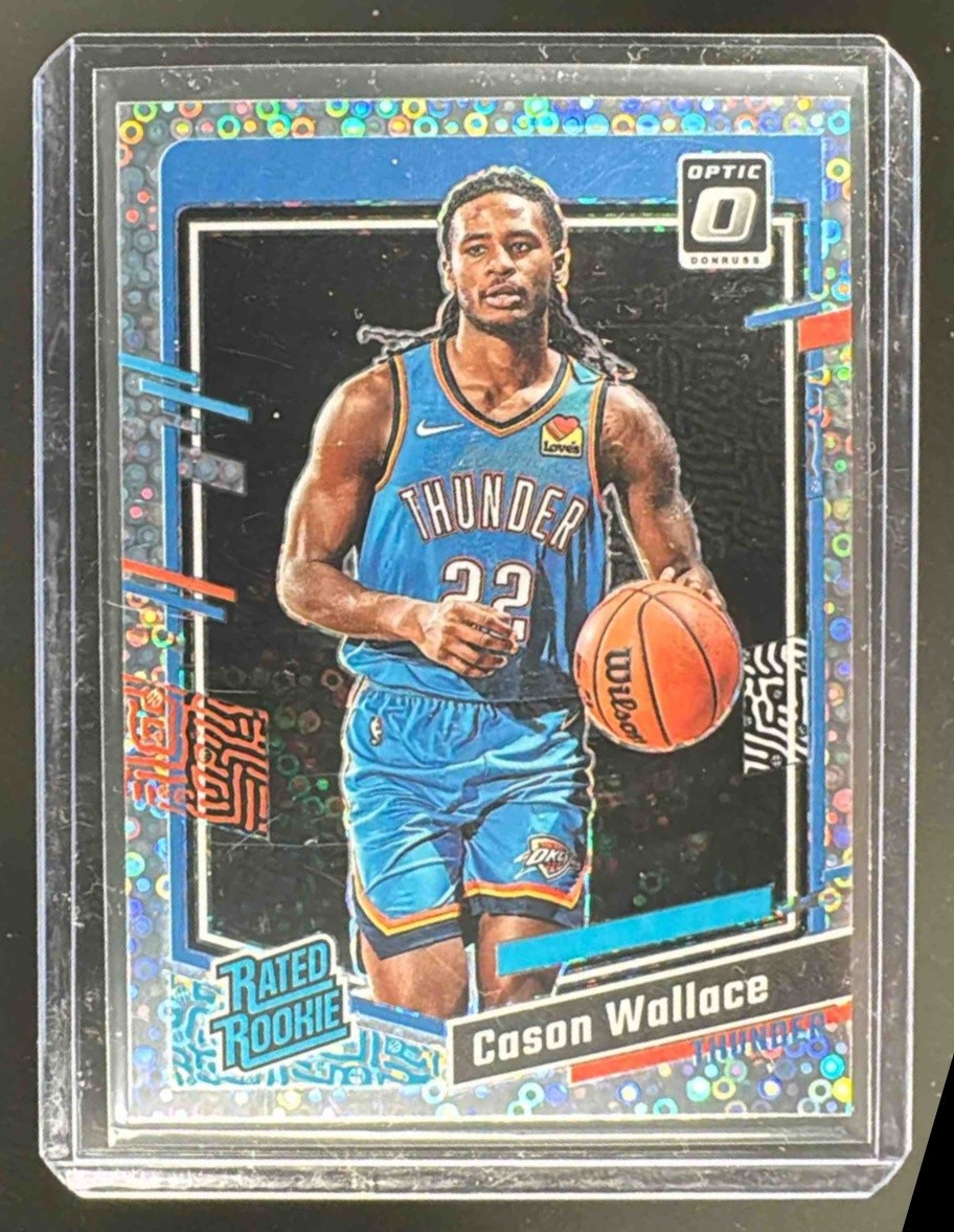 Cason Wallace 2023 Panini Donruss Optic #218 Fast Break Prizm RC Rated Rookie