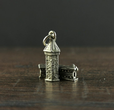 Charms Silber 925 Wasserturm Luzern Vintage Anhänger - historisches Wahrzeichen