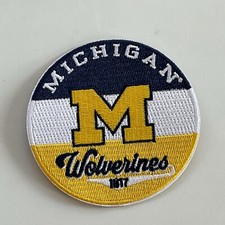 The University Of Michigan Wolverines Vintage Embroidered Iron On Patch 3" X 3&rdquo;