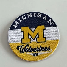 The University Of Michigan Wolverines Vintage Embroidered Iron On Patch 3" X 3”