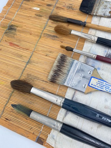 * KONVOLUT 8x KÜNSTLERPINSEL AQUARELL PINSEL KUNST ROTMARDER KOLINSKY DA VINCI - Bild 6 von 7
