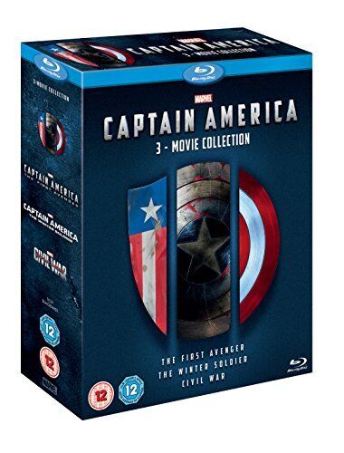Captain America 3 Movie Collection Blu-ray Region Free - Picture 1 of 2