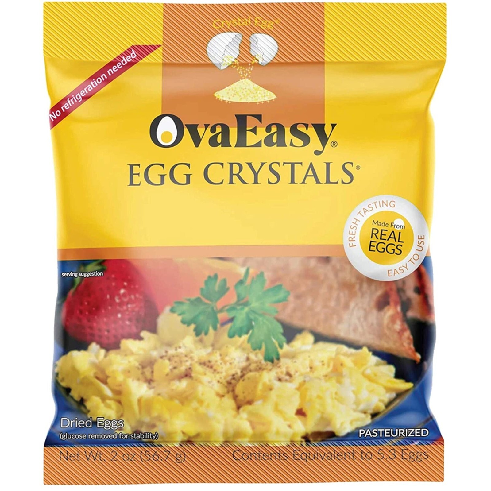 OvaEasy Whole Egg Crystals, AllNatural Pasteurized Egg Powder 2oz eBay