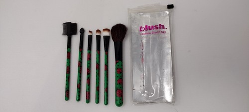 Juego de brochas de moda rubor de seis piezas - mango verde Lady Bug - NUEVO - Imagen 2 de 2