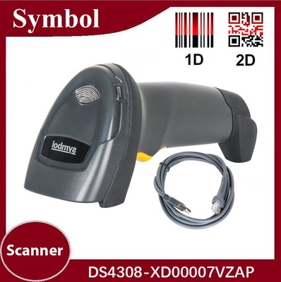 Symbol DS4308-XD00007VZAP Handheld Wired USB 1D 2D QR Barcode Scanner