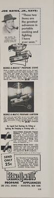 1955 Print Ad Bernz-O-Matic Propane Stoves & Lanterns Rochester,New York