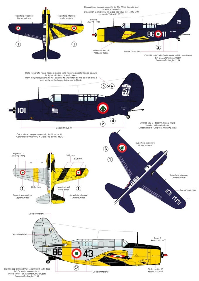 TAURO MODEL TM48/515 INSEGNE NAZIONALI ITALIANE PER ELICOTTERI SCALA 1:48 - Immagine 4 di 4