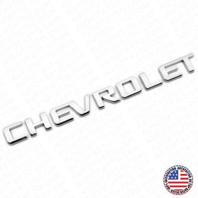 For Chevy Chevrolet Rear Lifgate Letter Badge Nameplate Logo Emblem Chrome Sport