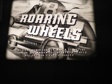 vintage 16mm film reel - Roaring Wheels 1953 - John Cobb, soap box, jeep, more 