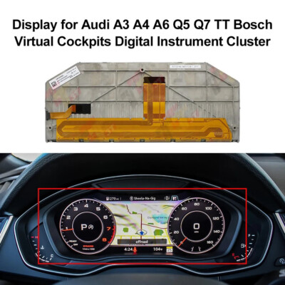 12.3'' Display for Audi A3 A4 A6 Q5 Q7 TT Bosch Virtual Cockpits Instrument