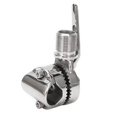 Marine VHF Antenna Mount for 22 to 25mm in Rails 316 Stainless Steel Adjustab...