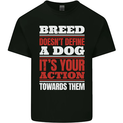 Breed Doesn't Define a Dog Actions Do Herren Baumwolle T-Shirt Tee Oberteil
