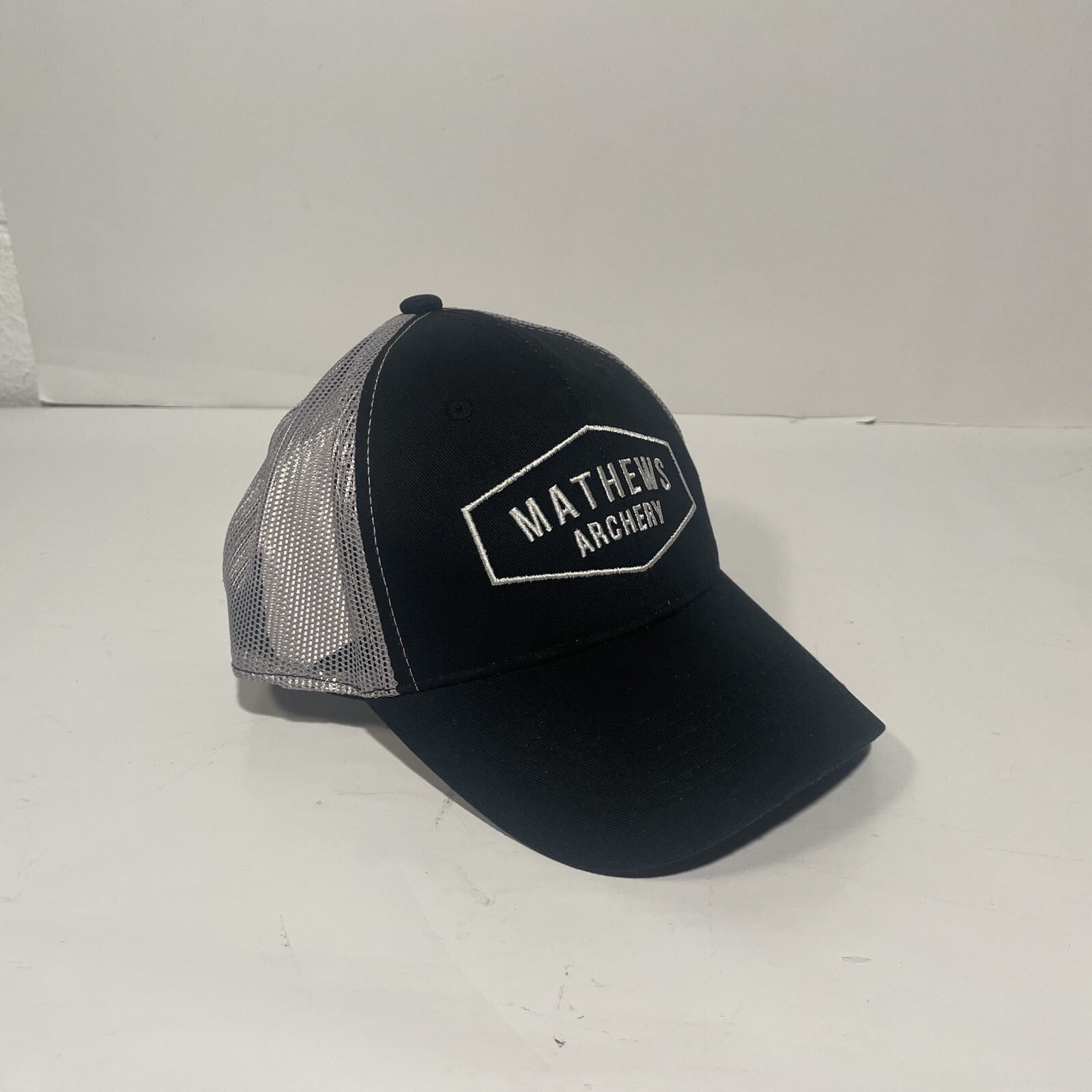 Mathews Archery Black and Gray Logo Mesh Back Trucker Hat. eBay
