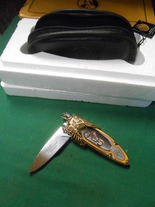 NIB-Collectible-Franklin-Mint-HARLEY-DAVIDSON-Pocket-Knife-LOW-RIDER-amp-Case