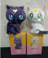 Sailor Moon Luna Artemis Fluffy Puffy Big Ribbon Figure  sanrio plush doll set