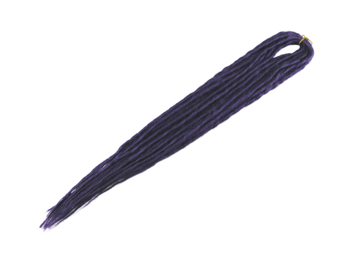 Elysee Star Synthetic Dreads DE Double Ended Dreadlocks Dark Purple