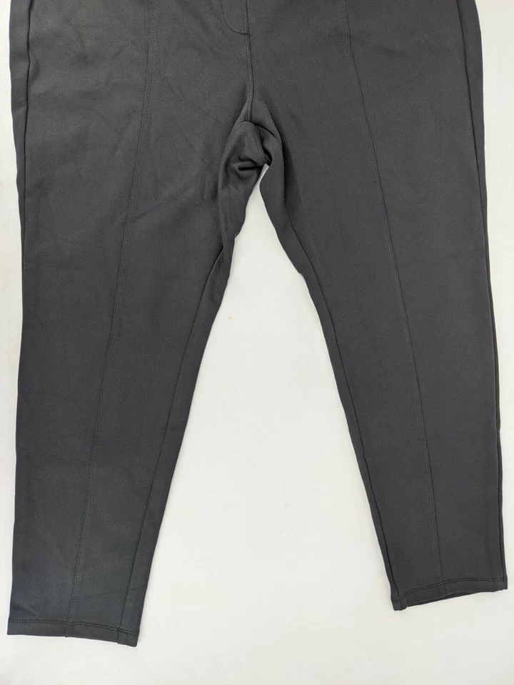 Style & Co Plus Size Seamed Ponte Leggings gray 24W - Image 2 of 4