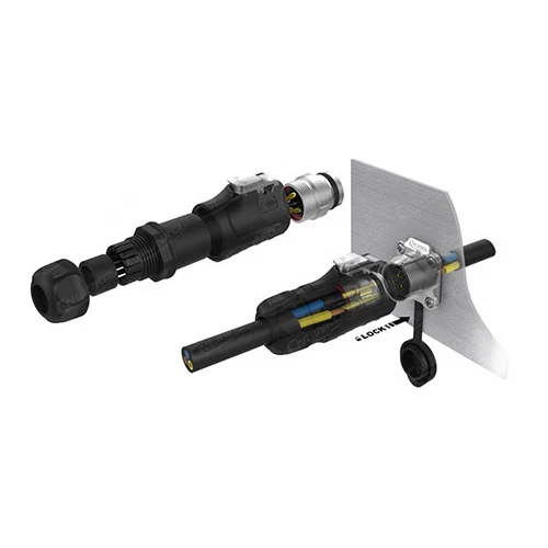 9 Pin Power Signal Circular Connector Female Plug Outdoor Waterproof IP67 M20 - Image 4 of 4