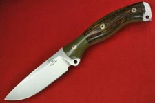 Busse Custom Mean Street Ergo .16" Satin INFI Blade G10 G-rexed Curly Oak Handle