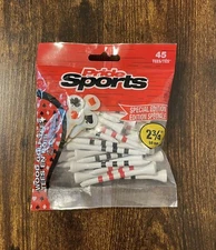 PrideSports 2-3/4" Playing Card Tees,~White~Wood Golf Tee~New In Package