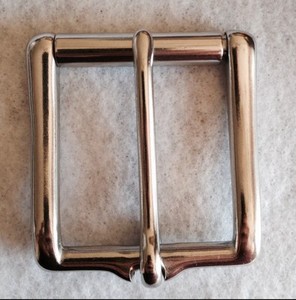 chrome belt buckle