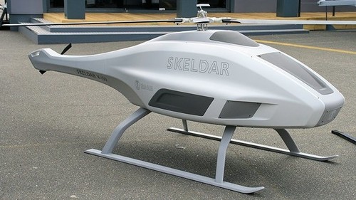 Saab Skeldar V-150 VTOL UAV Heilicopter Wood Model Replica Small Free Shipping - Picture 2 of 2