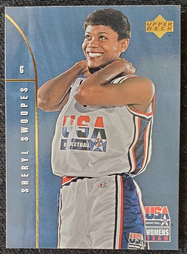 1994 Sheryl Swoopes Team USA Basketball Olympics WNBA Upper Deck Card #84 TX Tec