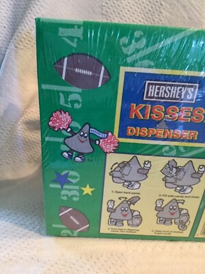 Vintage FootBall Hershey's kisses dispenser 1999 Candy NEW