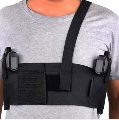 Funda De Pistola Doble Elástica Táctica Axilas Hombro Para Hombres y Mujeres [L]