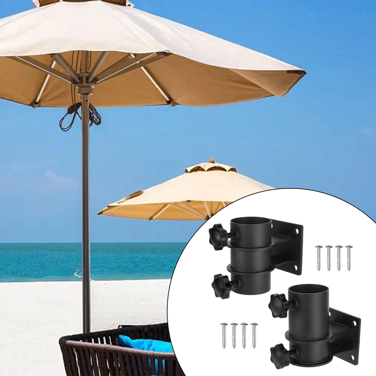 Small deck umbrella with stand deals