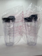 JOYSTAR 2 PC Replacement Nutri Ninja  24 Oz Cup With Flip Lid - Pack of 2