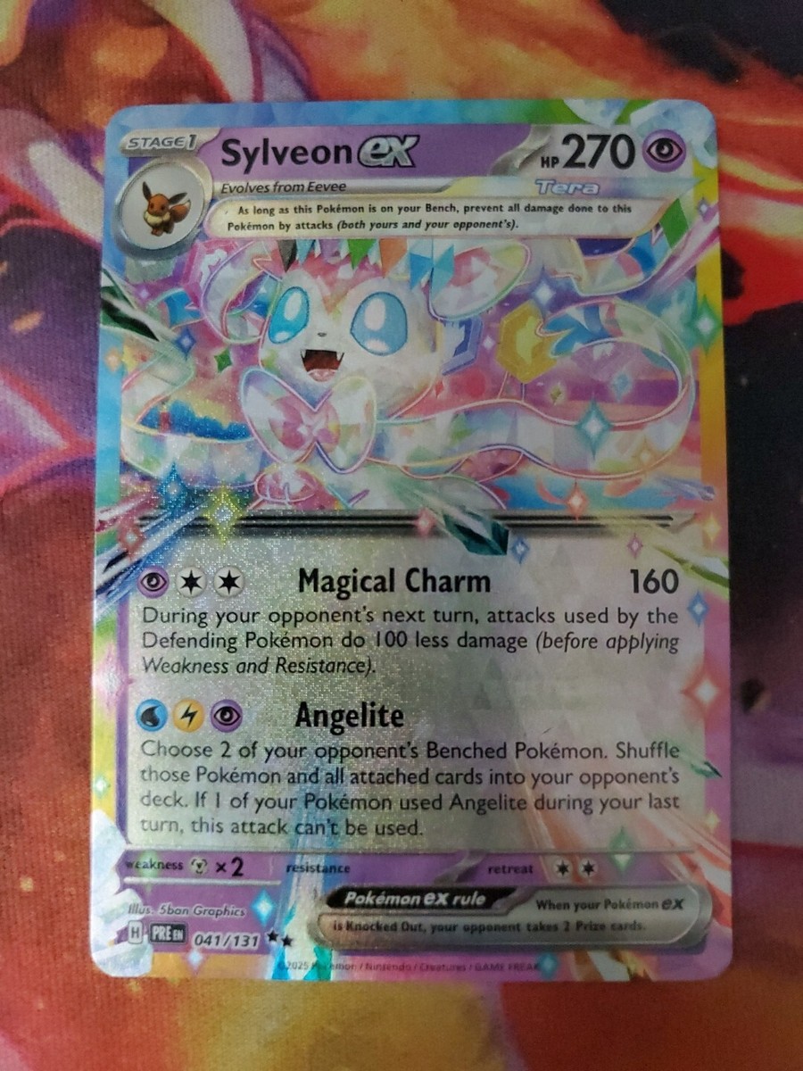 ポケモンカードゲーム pokemon card Sylveon ex sar 156/131 Sylveon ex 2025 Scarlet & Violet: Prismatic Evolutions #156