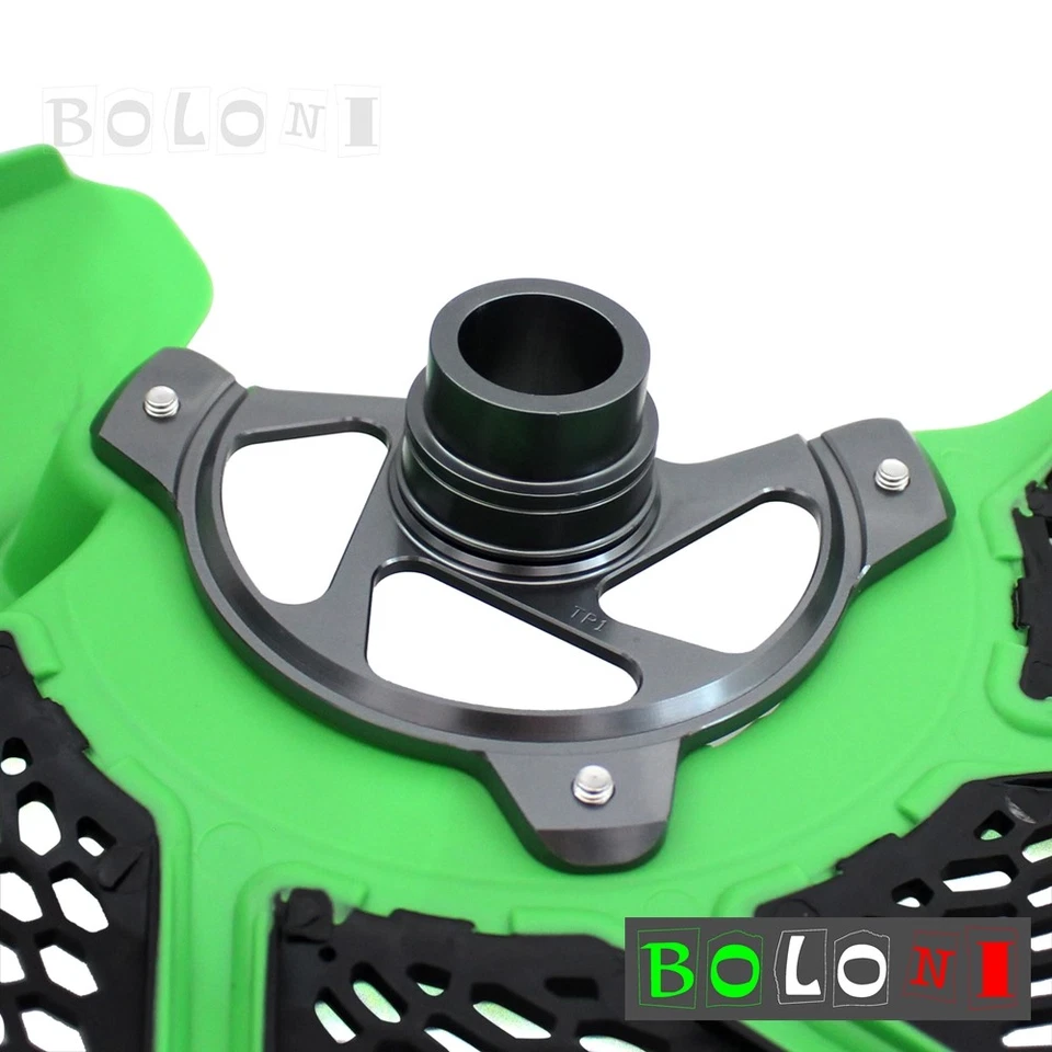 Protector de cubierta de disco X-Brake delantero verde para Kawasaki KX 250F/450F 2006-17 Foto 3 de 4