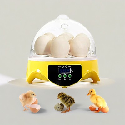7 Eggs Digital Incubator for Birds Chicken Duck Goose Quail Hatcher|Family Gif0y