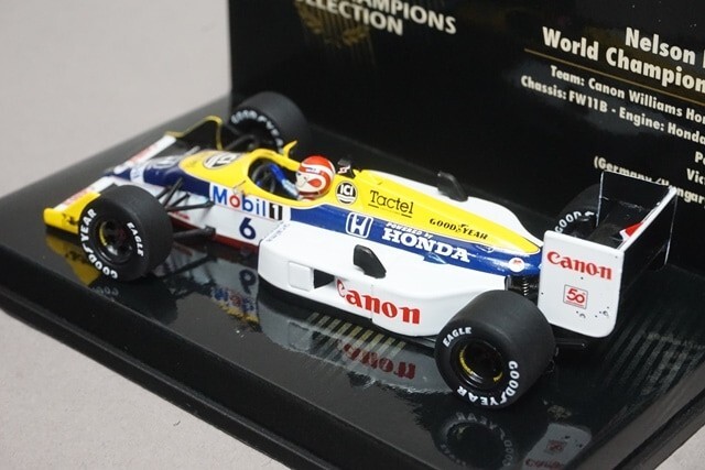 1:43 MINICHAMPS 436870006 Williams Honda FW11B World Champion 1987