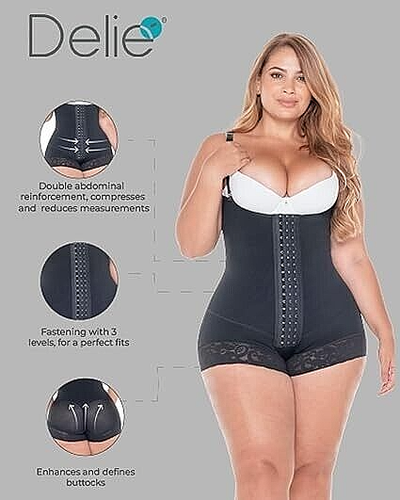 Faja Colombiana moldeadora High Compression Shapewear Body Shaper - Tummy Tuck - Picture 15 of 26