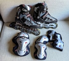 UNISEX Gr 42 (ausgez. 43 ) INLINER HY SPORTS Inline Skates + FILA Protektoren