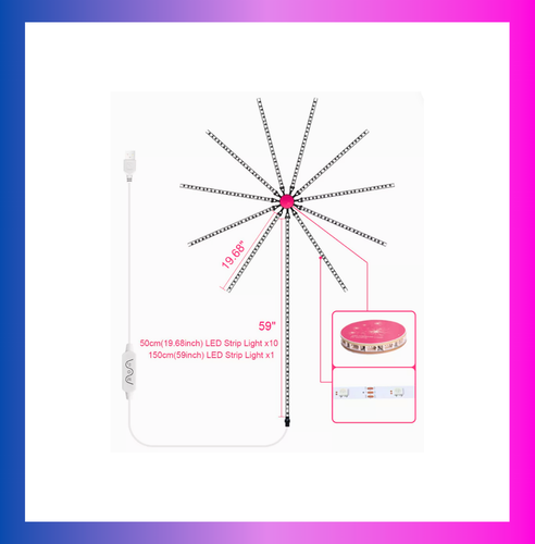 RGB Color Changing Firework LED Light, Customizable via App and Remote - 第 4/5 張圖片