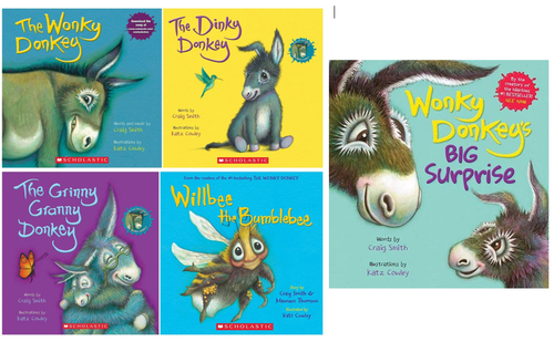 NEW! Wonky Donkey Series Set (5 Books) By Craig Smith NEW Paperback SET !! - 第 2/7 張圖片