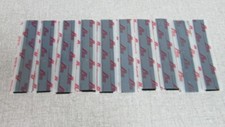 VELCRO  Brand Stick on strips BLACK 4" x .75" pack of 10 hook and loop sets NEW 