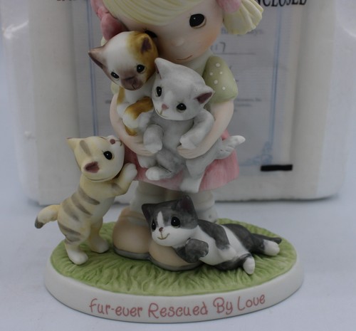 Precious Moments ASPCA Fur-ever Rescued By Love 2014~ Cat & Kittens~ Hamilton - Picture 7 of 18