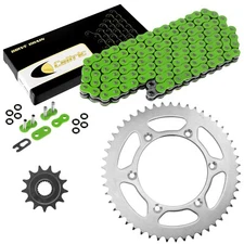 Green O-Ring Drive Chain & Sprockets Kit for Yamaha WR250F 2007-2017