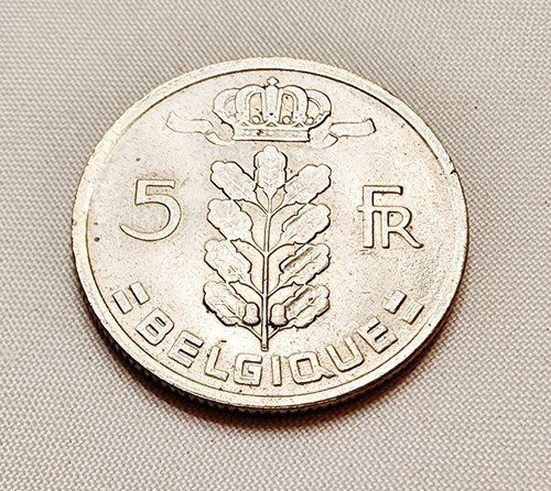 1949 Belgium 5 Francs Coin - Very Attractive UNC Coin - Picture 2 of 2