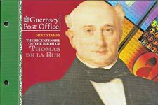 GUERNSEY 1993 THOMAS DE LA RUE SET OF 5 Presentation Pack + FDC